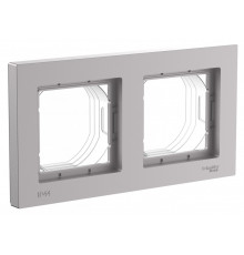 AQUA 2-постовая рамка, IP44 Systeme Electric AtlasDesign, Алюминий