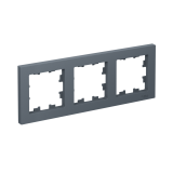 3-постовая рамка, универсальная Systeme Electric AtlasDesign, Грифель