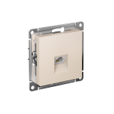 РОЗЕТКА телефонная RJ11, механизм Systeme Electric AtlasDesign, Бежевый