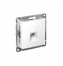 РОЗЕТКА компьютерная RJ45 кат. 5e, механизм Systeme Electric AtlasDesign, Лотос