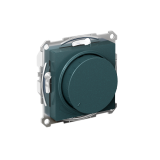 СВЕТОРЕГУЛЯТОР (диммер) поворотно-нажимной, LED, RC, 400Вт, механизм Systeme Electric AtlasDesign, Изумруд
