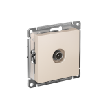 TV РОЗЕТКА оконечная 1дБ, механизм Systeme Electric AtlasDesign, Бежевый