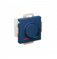 ТЕРМОСТАТ электронный для теплого пола с датчиком, 10A, механизм Systeme Electric AtlasDesign, Аквамарин
