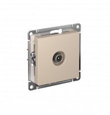 TV РОЗЕТКА оконечная 1дБ, механизм Systeme Electric AtlasDesign, Песочный