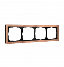 4-постовая рамка, МЕТАЛЛ Systeme Electric ArtGallery Pure, Медь