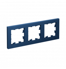 3-постовая рамка, универсальная Systeme Electric AtlasDesign, Аквамарин