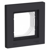 AQUA 1-постовая рамка, IP44 Systeme Electric AtlasDesign, Карбон
