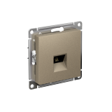 РОЗЕТКА телефонная RJ11, механизм Systeme Electric AtlasDesign, Шампань