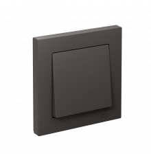 1-клавишный ВЫКЛЮЧАТЕЛЬ, сх.1, 10АХ, в сборе Systeme Electric AtlasDesign, Базальт