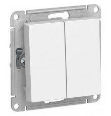 2-клавишный ПЕРЕКЛЮЧАТЕЛЬ, сх.6+6, 10АХ, механизм Systeme Electric AtlasDesign, Лотос