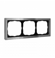 3-постовая рамка, МЕТАЛЛ Systeme Electric ArtGallery Pure, Алюминий