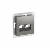 НАКЛАДКА двойная для информационных функций типа Keystone Systeme Electric AtlasDesign, Сталь