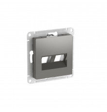 НАКЛАДКА двойная для информационных функций типа Keystone Systeme Electric AtlasDesign, Сталь
