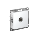 TV РОЗЕТКА оконечная 1дБ, механизм Systeme Electric AtlasDesign, Белый
