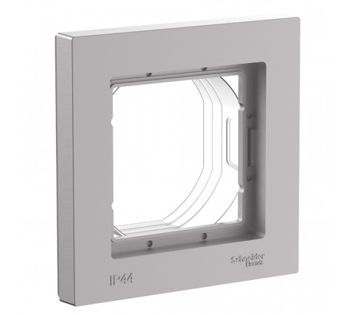 AQUA 1-постовая рамка, IP44 Systeme Electric AtlasDesign, Алюминий