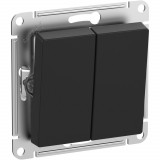 Выключатель "AtlasDеsign" IP44 С/У б/РАМКИ 2кл. (250В, 10АХ) Systeme Electric AtlasDesign, Карбон