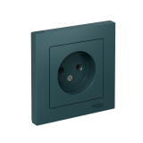 РОЗЕТКА без заземления без шторок, 16А, в сборе Systeme Electric AtlasDesign, Изумруд