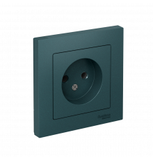 РОЗЕТКА без заземления без шторок, 16А, в сборе Systeme Electric AtlasDesign, Изумруд