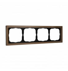 4-постовая рамка, ОРГАНИЧЕСКОЕ СТЕКЛО Systeme Electric ArtGallery Pure, Шампань