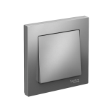 1-клавишный ВЫКЛЮЧАТЕЛЬ, сх.1, 10АХ, в сборе Systeme Electric AtlasDesign, Сталь