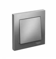 1-клавишный ВЫКЛЮЧАТЕЛЬ, сх.1, 10АХ, в сборе Systeme Electric AtlasDesign, Сталь