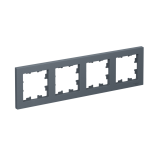 4-постовая рамка, универсальная Systeme Electric AtlasDesign, Грифель