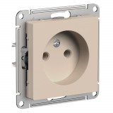 РОЗЕТКА без заземления без шторок, 16А, механизм Systeme Electric AtlasDesign, Песочный