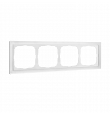 4-постовая рамка, ОРГАНИЧЕСКОЕ СТЕКЛО Systeme Electric ArtGallery Pure, Белый