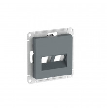 НАКЛАДКА двойная для информационных функций типа Keystone Systeme Electric AtlasDesign, Грифель