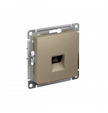 РОЗЕТКА компьютерная RJ45 кат. 5e, механизм Systeme Electric AtlasDesign, Шампань