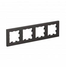 4-постовая рамка, универсальная Systeme Electric AtlasDesign, Базальт