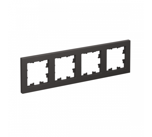 4-постовая рамка, универсальная Systeme Electric AtlasDesign, Базальт