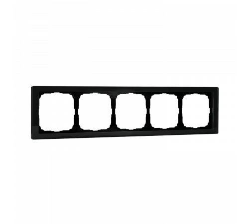 5-постовая рамка, ОРГАНИЧЕСКОЕ СТЕКЛО Systeme Electric ArtGallery Pure, Черный