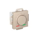 ТЕРМОСТАТ электронный для теплого пола с датчиком, 10A, механизм Systeme Electric AtlasDesign, Песочный