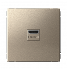 РОЗЕТКА HDMI, механизм Systeme Electric ArtGallery, Шампань