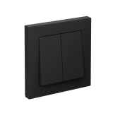 2-клавишный ВЫКЛЮЧАТЕЛЬ, сх.5, 10АХ, в сборе Systeme Electric AtlasDesign, Карбон