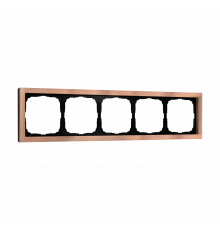 5-постовая рамка, МЕТАЛЛ Systeme Electric ArtGallery Pure, Медь