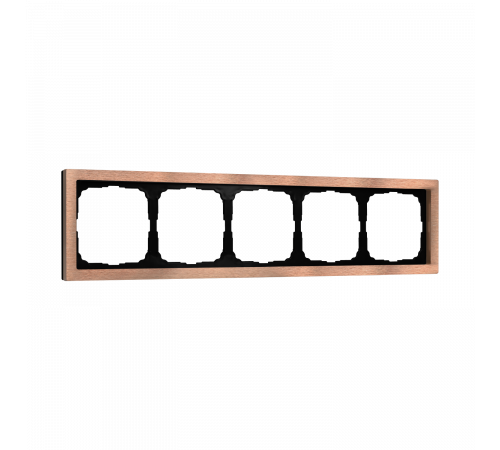 5-постовая рамка, МЕТАЛЛ Systeme Electric ArtGallery Pure, Медь