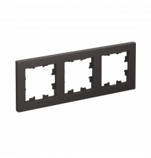 3-постовая рамка, универсальная Systeme Electric AtlasDesign, Базальт