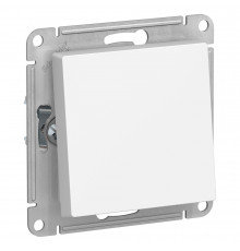 AQUA 1-клавишный ПЕРЕКЛЮЧАТЕЛЬ, IP44, сх.6, 10АХ, механизм Systeme Electric AtlasDesign, Белый