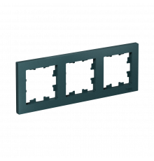 3-постовая рамка, универсальная Systeme Electric AtlasDesign, Изумруд