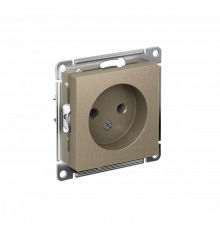 РОЗЕТКА без заземления без шторок, 16А, механизм Systeme Electric AtlasDesign, Шампань