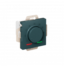 ТЕРМОСТАТ электронный для теплого пола с датчиком, 10A, механизм Systeme Electric AtlasDesign, Изумруд