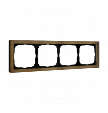 4-постовая рамка, МЕТАЛЛ Systeme Electric ArtGallery Pure, Латунь