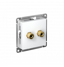 АУДИОРОЗЕТКА двойная Systeme Electric AtlasDesign, Лотос