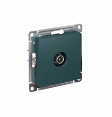 TV РОЗЕТКА оконечная 1дБ, механизм Systeme Electric AtlasDesign, Изумруд