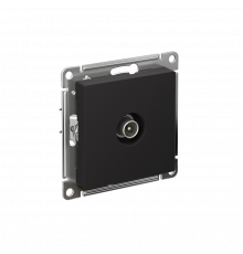 TV РОЗЕТКА оконечная 1дБ, механизм Systeme Electric AtlasDesign, Карбон