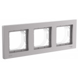 AQUA 3-постовая рамка, IP44 Systeme Electric AtlasDesign, Алюминий