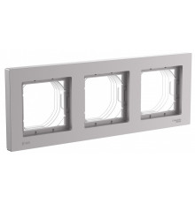 AQUA 3-постовая рамка, IP44 Systeme Electric AtlasDesign, Алюминий