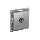 TV РОЗЕТКА оконечная 1дБ, механизм Systeme Electric AtlasDesign, Алюминий